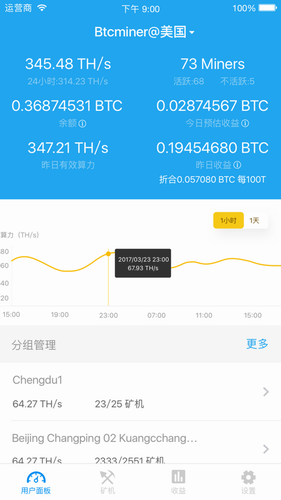 数字货币交易界面