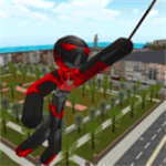火柴人绳索英雄3D都市自由冒险v1.08 内置菜单版